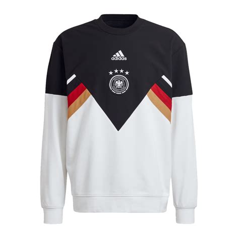 adidas dfb deutschland icon crew sweatshirt schwarz weiss|The Official DFB Store .